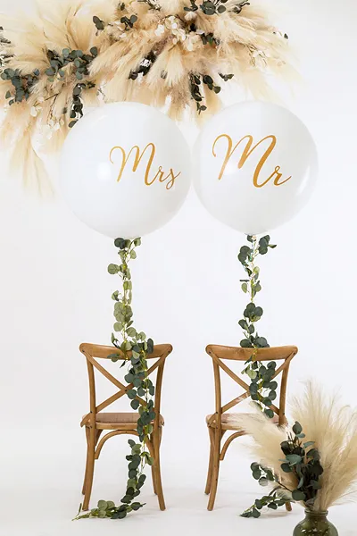 PD BALON Giant Balloon 1m, Mrs, white OLBON11D-008-019 [6]