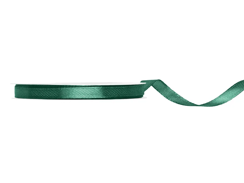 BANDA SATIN, Satin Ribbon, bottle green, 6mm/25m TS6-012B [1]