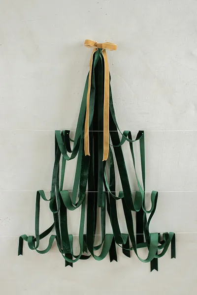 BANDA VELUR, Velur ribbon, bottle green, 25mm/10m TW25-012B [2]