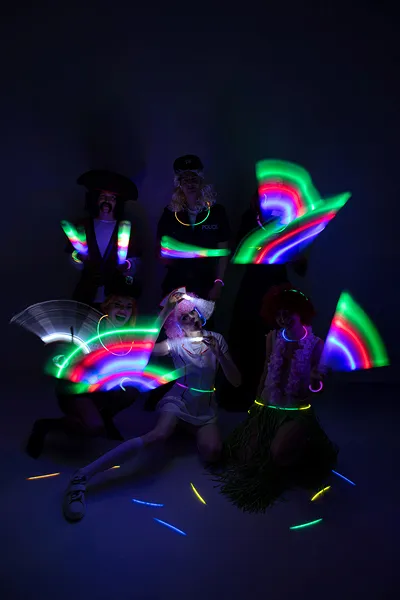 BETISOARE FLUORESCENTE LUMINOASE, MIX, 20CM, CU CONECTOR 100/SET PSF1 [4]