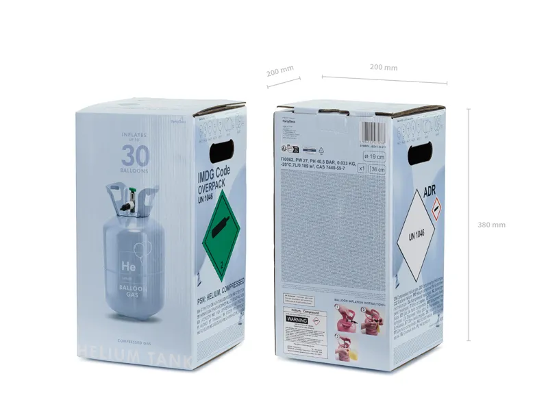 PD BUTELIE CU HELIU PENTRU 30 BALOANE, CULOARE ALBASTRU DESCHIS BZH1-30-011 [4]