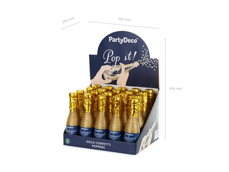 PD CONFETTI CANNON Champagne, Gold, 20.5cm TUKSZ20-019 [6]