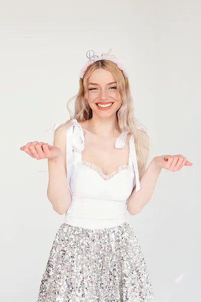 PD CORDELUTA, Bride Headband, with frill, 17.5x18cm, mix OP45 [4]