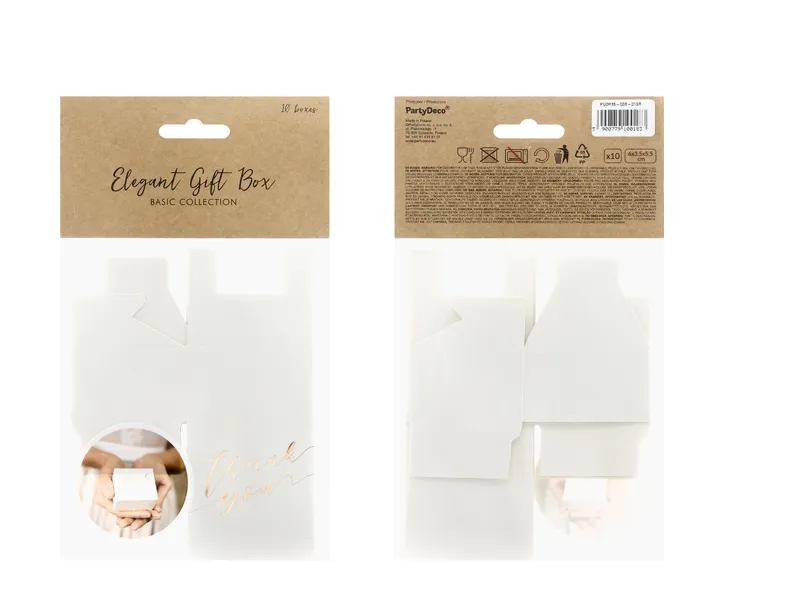 PD CUTIE, Boxes Thank you, white, 6x3.5x5.5cm 10/SET PUDP35-008-019R [7]