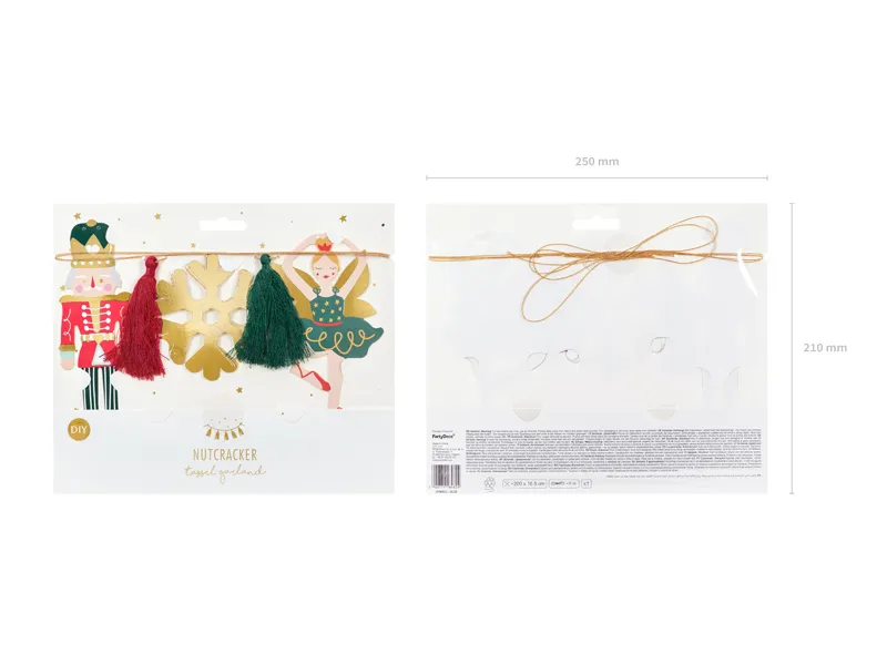GHIRLANDA HARTIE Christmas, Nutcracker mix, 2m GL28 [3]