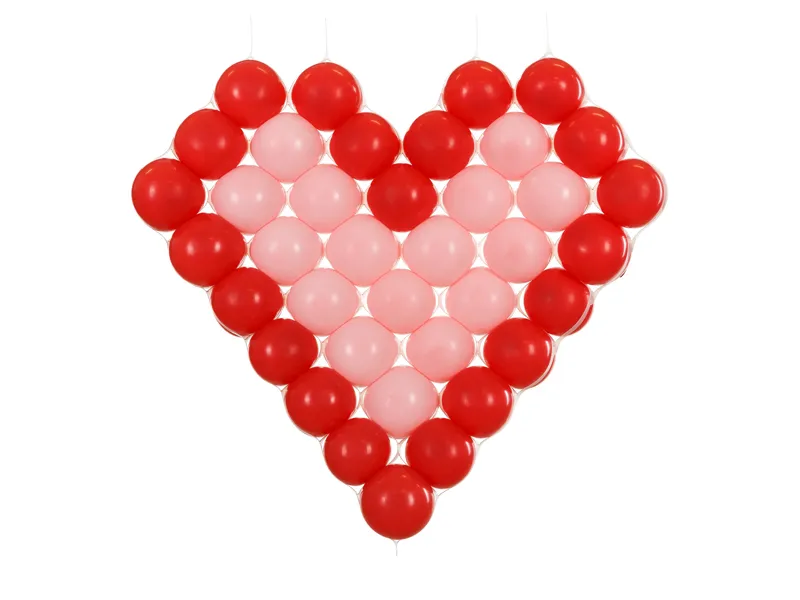 PD GHIRLANDA PLASA PENTRU BALOANE, FORMA INIMA, 63x58CM SIA1 [1]
