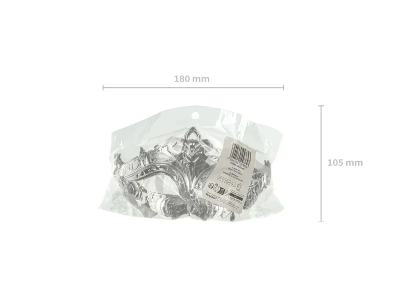 MASCA DE CARNAVAL 17x9CM ARGINTIE MAS22-018 [5]