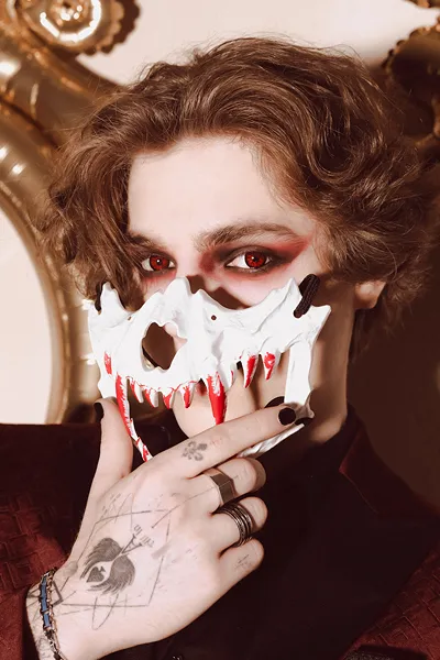 MASCA, Skull mask, 16.5 x 14cm, mix MAS17 [6]