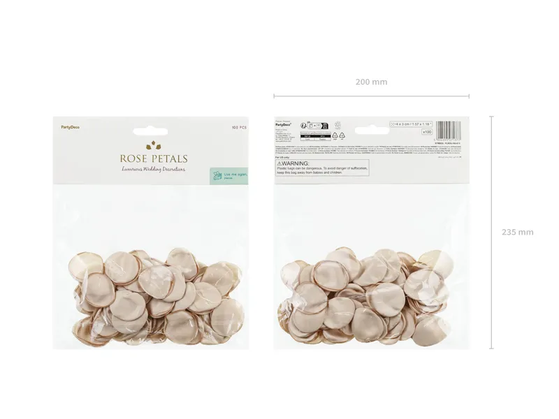 PD PETALE TRANDAFIR, Rose petals in a bag, beige 100/SET PLRD2-100-013 [3]
