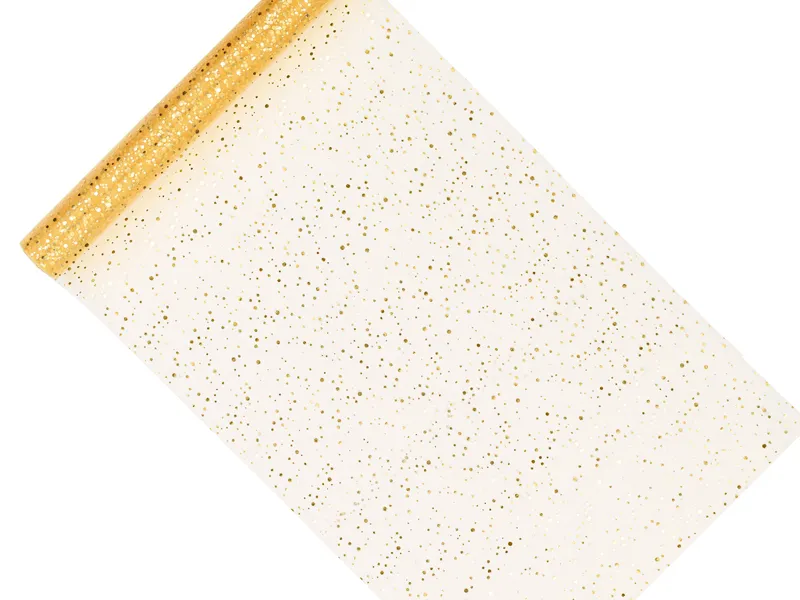 PD ROLA DECORATIVA, ORGANZA GLITTER AURIU 0.36x9M ORG-019 [1]