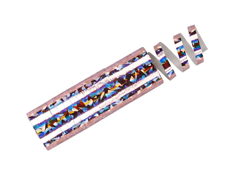 SPIRALA DECOR DIN HARTIE HOLOGRAFICA ROZ DESCHIS 3.8M 18BUC SHN2-081J [1]