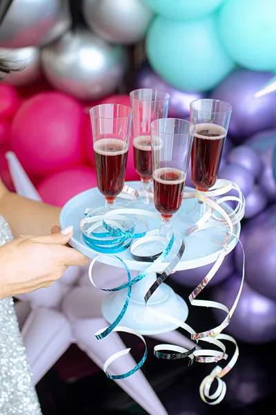 SPIRALA DECOR DIN HARTIE HOLOGRAFICA ROZ DESCHIS 3.8M 18BUC SHN2-081J [3]