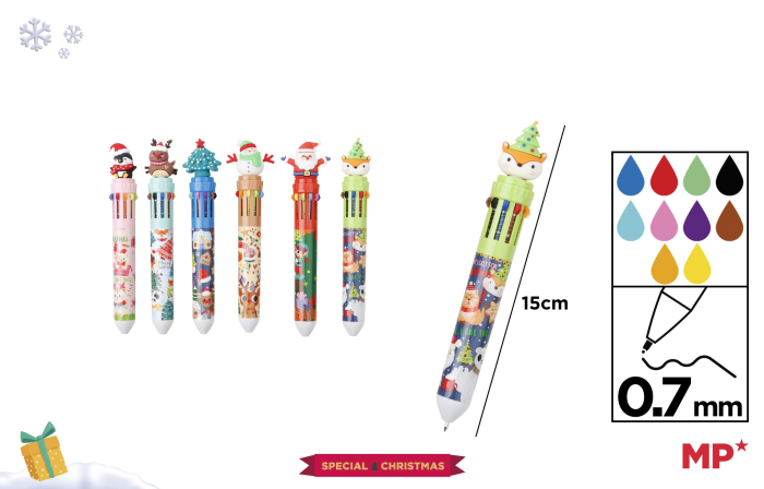 PIX IPB 0.7MM 10 CULORI MOTIV CRACIUN CH57033 [1]