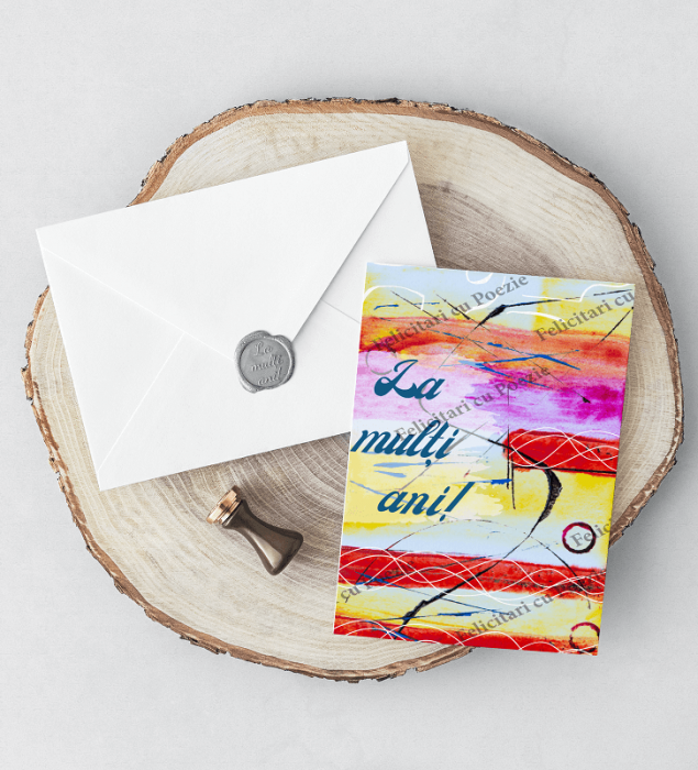 QUI FELICITARI CU POEZIE IN LIMBA ROMANA SI SIGILIU AUTOCOLANT  DIVERSE MODELE [35]