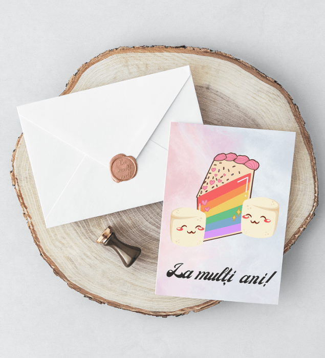 QUI FELICITARI CU POEZIE IN LIMBA ROMANA SI SIGILIU AUTOCOLANT  DIVERSE MODELE [2]