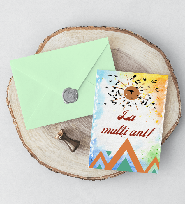 QUI FELICITARI CU POEZIE IN LIMBA ROMANA SI SIGILIU AUTOCOLANT  DIVERSE MODELE [18]