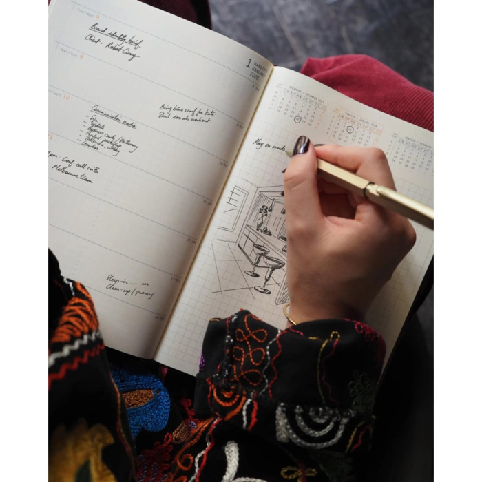 AGENDA A5 2026, DATATA SAPTAMANAL, CU ELASTIC, TITAN 194731C [2]