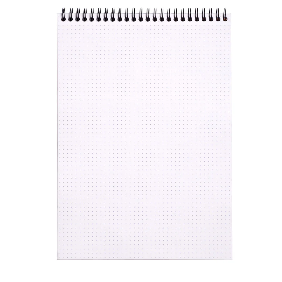 BLOC NOTES A4 SPIRA 80F DOTS ORANGE RHODIA 18503C [2]