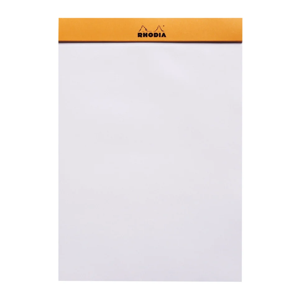 BLOC NOTES A5 80F N16 VELIN ORANGE RHODIA 16000C [2]
