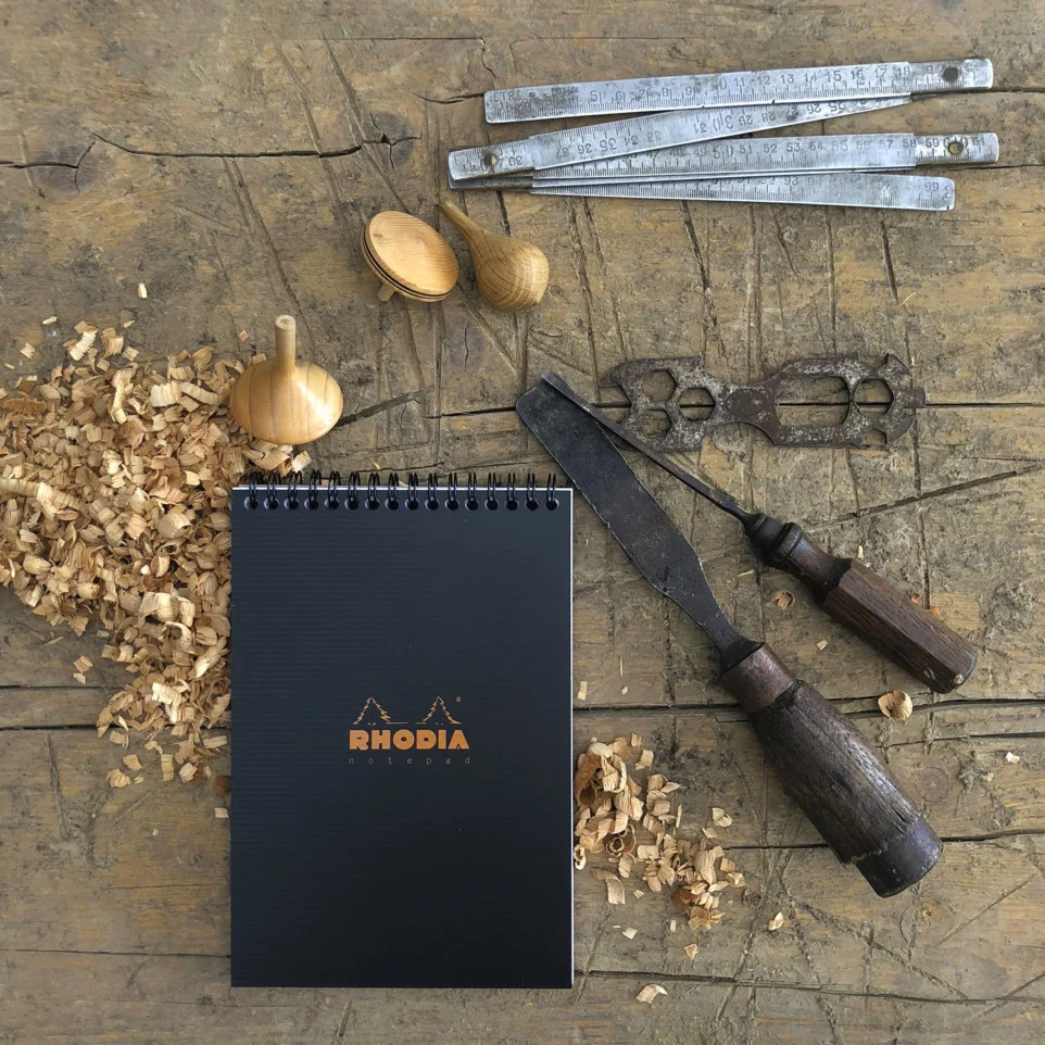 BLOC NOTES A5 SPIRA 80F AR BLACK RHODIA 16920C [4]