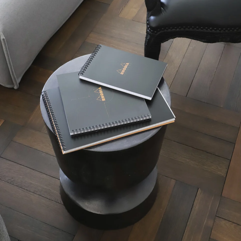 BLOC NOTES A5 SPIRA 80F AR BLACK RHODIA 16920C [5]