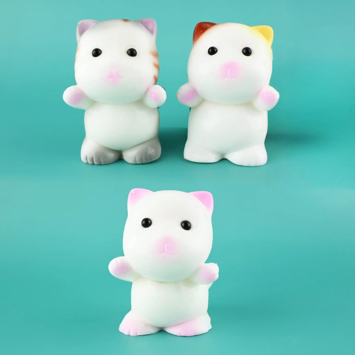 FIGURINA SQUISHY ANTISTRESS 9CM 125G PISICUTA PUFOASA 54985 [1]