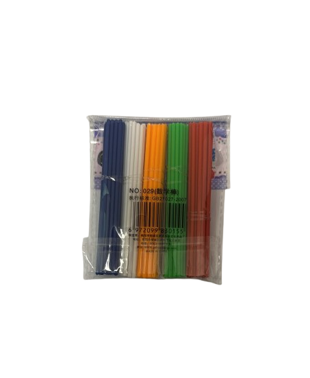 BETISOARE SCOLARE PLASTIC 5 CULORI 100/SET  FL697/B1213 GB21027 [2]