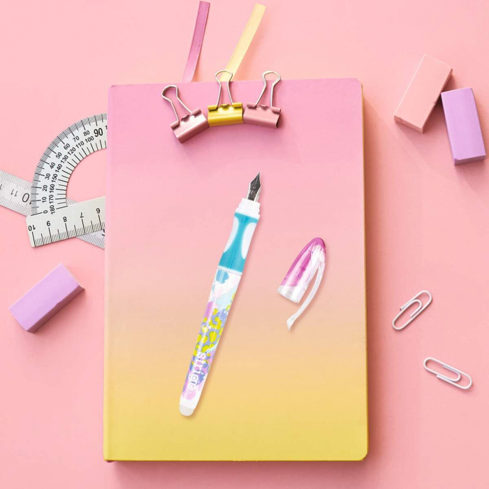 SCR STILOU STRIGO CU  STERGERE PRIN FRICTIUNE SI PATROANE ROZ SD-017930 [8]