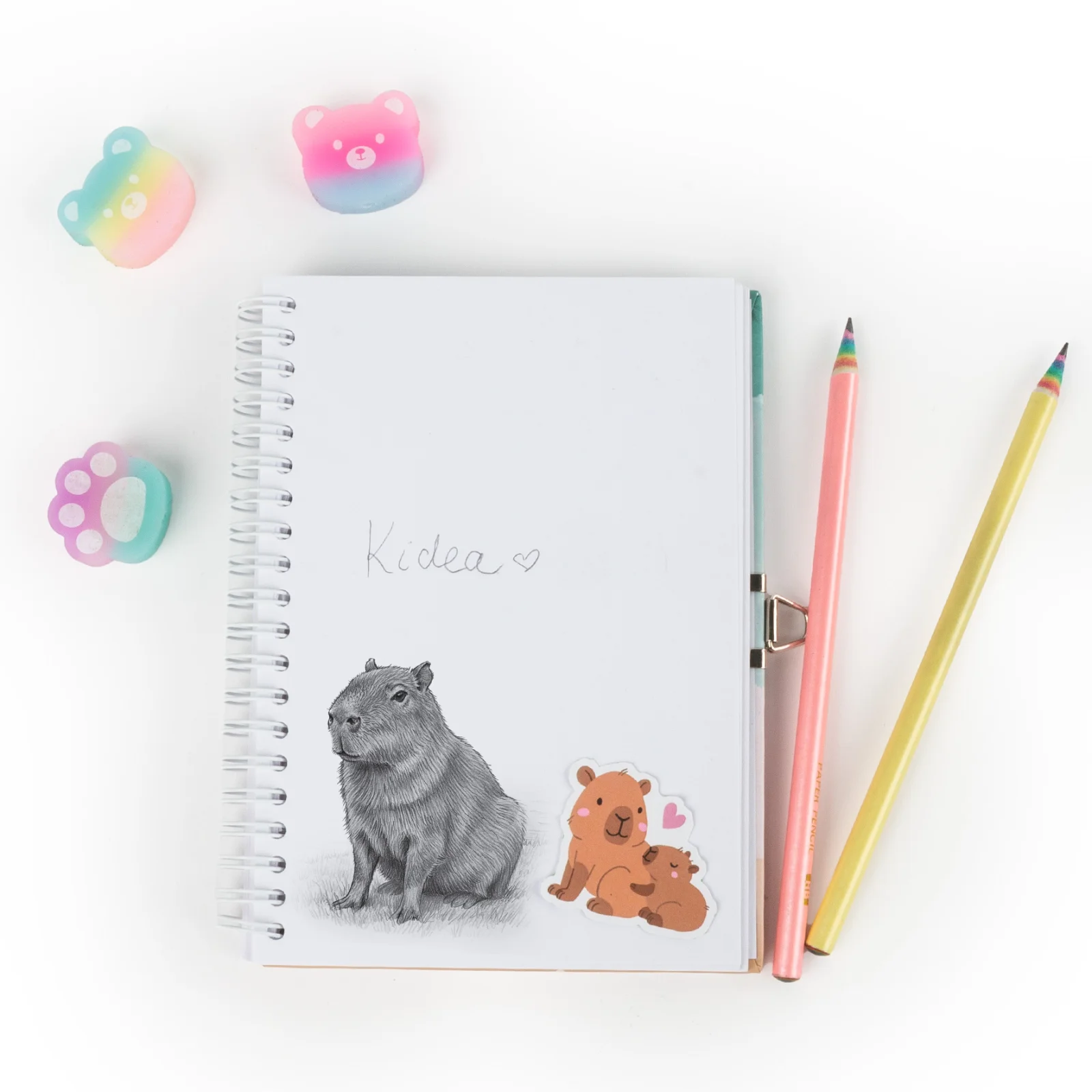 Set Școală Parfumat 5 Piese Capybara Kidea [6]