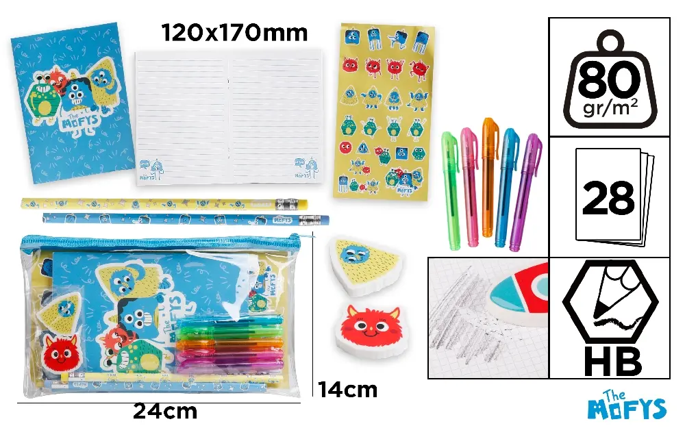 SET SCOLAR IPB 12 PIESE THE MOFYS MF24001 [1]