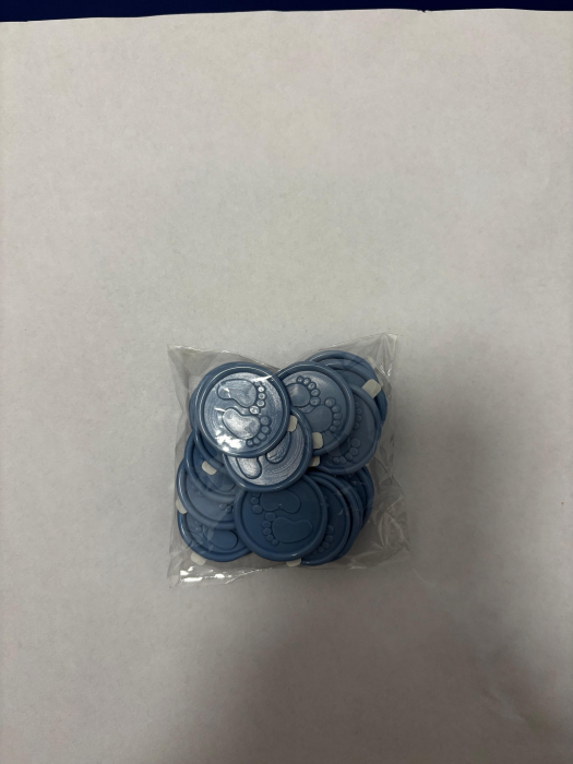 SET SIGILII BOTEZ CU PICIORUSE ALBASTRU PUDRAT 25/SET [2]