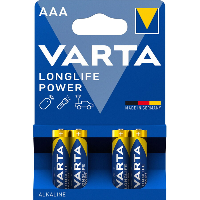 STA BATERII VARTA AAA R3 ALCALINE LONGLIFE POWER 4/SET 4903/4 [1]