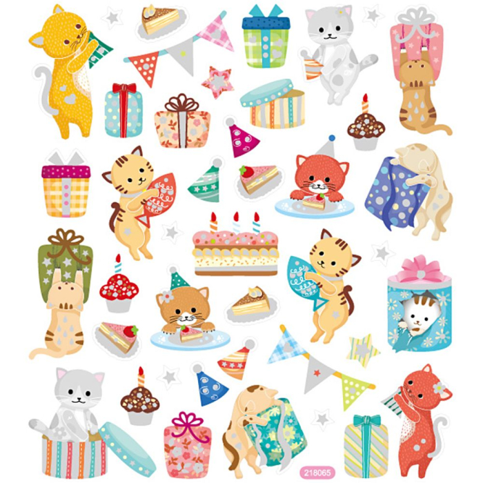 STICKER DECOR CATS BIRTHDAY 29063 [3]