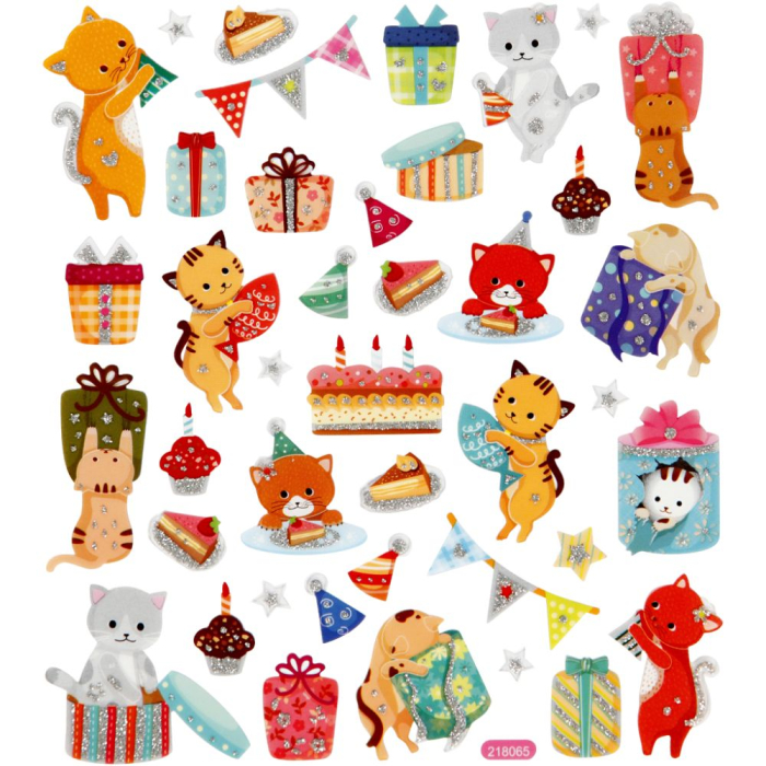 STICKER DECOR CATS BIRTHDAY 29063 [4]