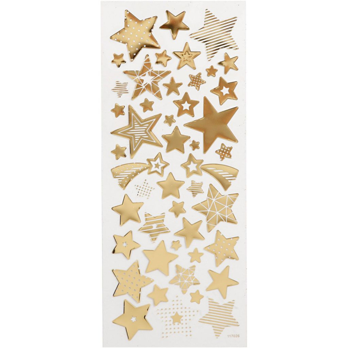 STICKER DECOR GOLD STARS 52BUC 29152 [2]