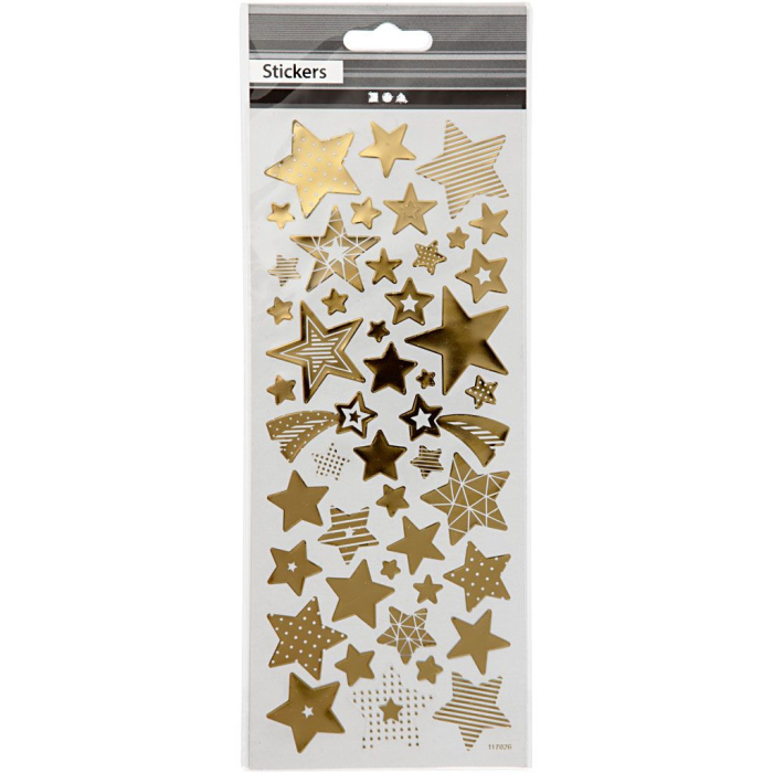 STICKER DECOR GOLD STARS 52BUC 29152 [1]