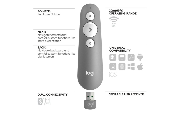 Telecomanda wireless pentru prezentari si slideuri Logitech R500s [5]