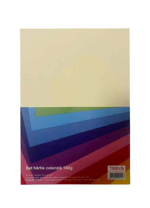 TIP CARTON COLOR A4 160GR 50COLI/SET CREM [1]
