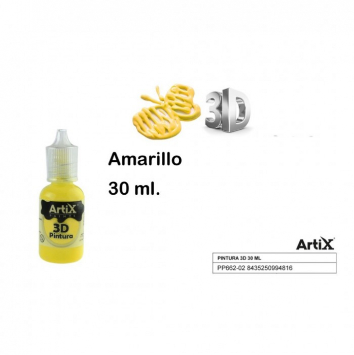 VOPSEA ACRILICA 3D IPB 30ML GALBEN PP662-02 [1]