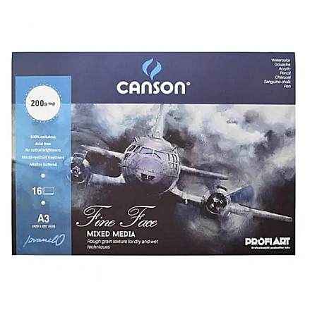 FINE ARTS&GRAPHICS - PR BLOC FINE FACE CANSON  WRUM A4 16F/200GR