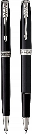 PARKER SET SONNET DUO ROLLER + PIX CT, BLACK AND SILVER 160398/2093259 [2]