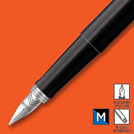 PARKER STILOU JOTTER ORIGINAL NEGRU M + 2 PATROANE CERNEALA 160376 [2]