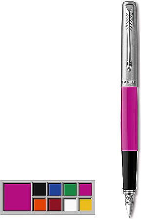 Stilouri si Rollere Scolare - PARKER STILOU JOTTER ORIGINAL ROZ M + 2 PATROANE CERNEALA 160383