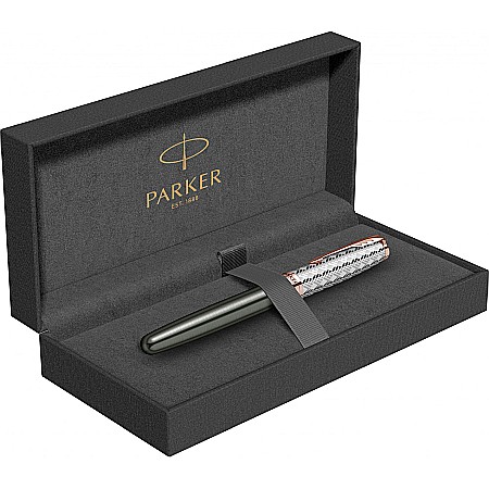PARKER STILOU SONNET PREMIUM METAL , GRI GT, PENITA F 18K 160414 [0]