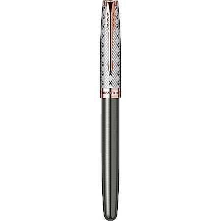 PARKER STILOU SONNET PREMIUM METAL , GRI GT, PENITA F 18K 160414 [2]