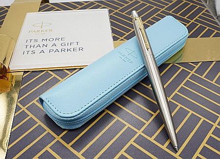 PARKER ETUI IM ROYAL PIELE ECOLOGICA ALBASTRU PASTEL 161105 [1]