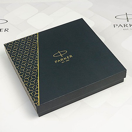 PARKER PREMIUM NOTES CU ELASTIC NEGRU + CUTIE CADOU 161040 [1]