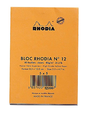 RH BLOC NOTES 8.5*12CM 80F N12 AR ORANGE RHODIA 12200C [2]