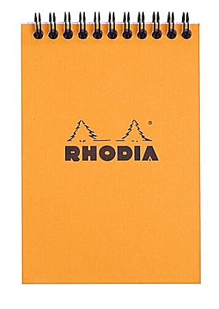 HARTIE PRODUSE DIN HARTIE - RH BLOC NOTES A6 SPIRA 80F AR ORANGE RHODIA 13500C