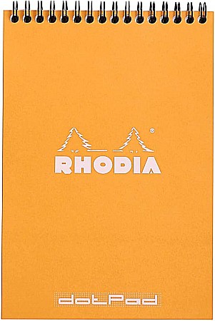 HARTIE PRODUSE DIN HARTIE - RH BLOC NOTES A5 SPIRA 80F DOTS ORANGE RHODIA 16503C